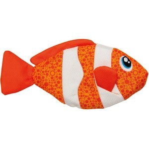 Outward Hound Floatiez Clown Fish Squeaky Plush Dog Toy