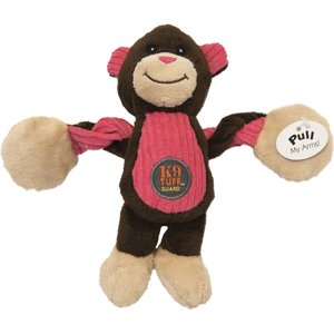 Charming Pet Baby Pulleez Monkey Squeaky Plush Dog Toy