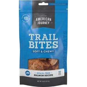 American Journey Salmon Recipe Trail Bites Grain-Free Soft & Chewy Dog Treats, 8-oz bag