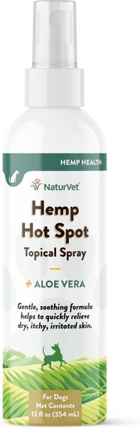 NaturVet Hemp Hot Spot with Aloe Vera Dog Spray, 12-oz bottle slide 1 of 2