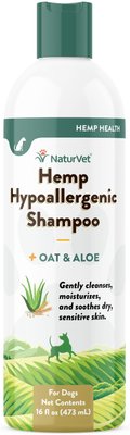 NaturVet Hemp Hypoallergenic Dog Shampoo with Oat & Aloe, slide 1 of 1