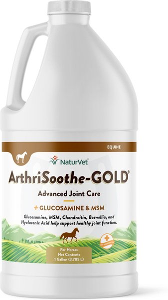 NaturVet ArthriSoothe-GOLD Advanced Joint Formula Liquid Liquid Horse Supplement, 1-gal bottle slide 1 of 1