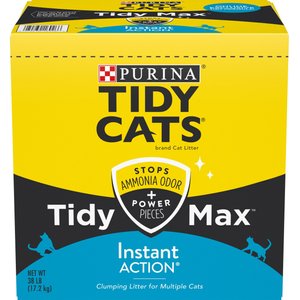 Tidy Max Instant Action Scented Clumping Clay Cat Litter, 38-lb box