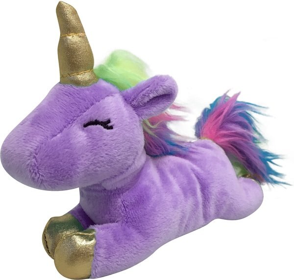 fouFIT Unicorn Squeaky Plush Dog Toy, Lilac, Small slide 1 of 3