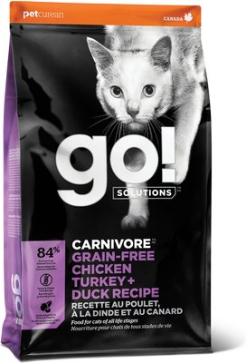Go! Solutions Carnivore Grain-Free Chicken, Turkey + Duck Recipe Dry Cat Food, slide 1 of 1