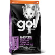 Go! Solutions Carnivore Grain-Free Chicken, Turkey + Duck Recipe Dry Cat Food