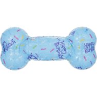 Frisco Birthday TPR Bone Dog Toy, Blue