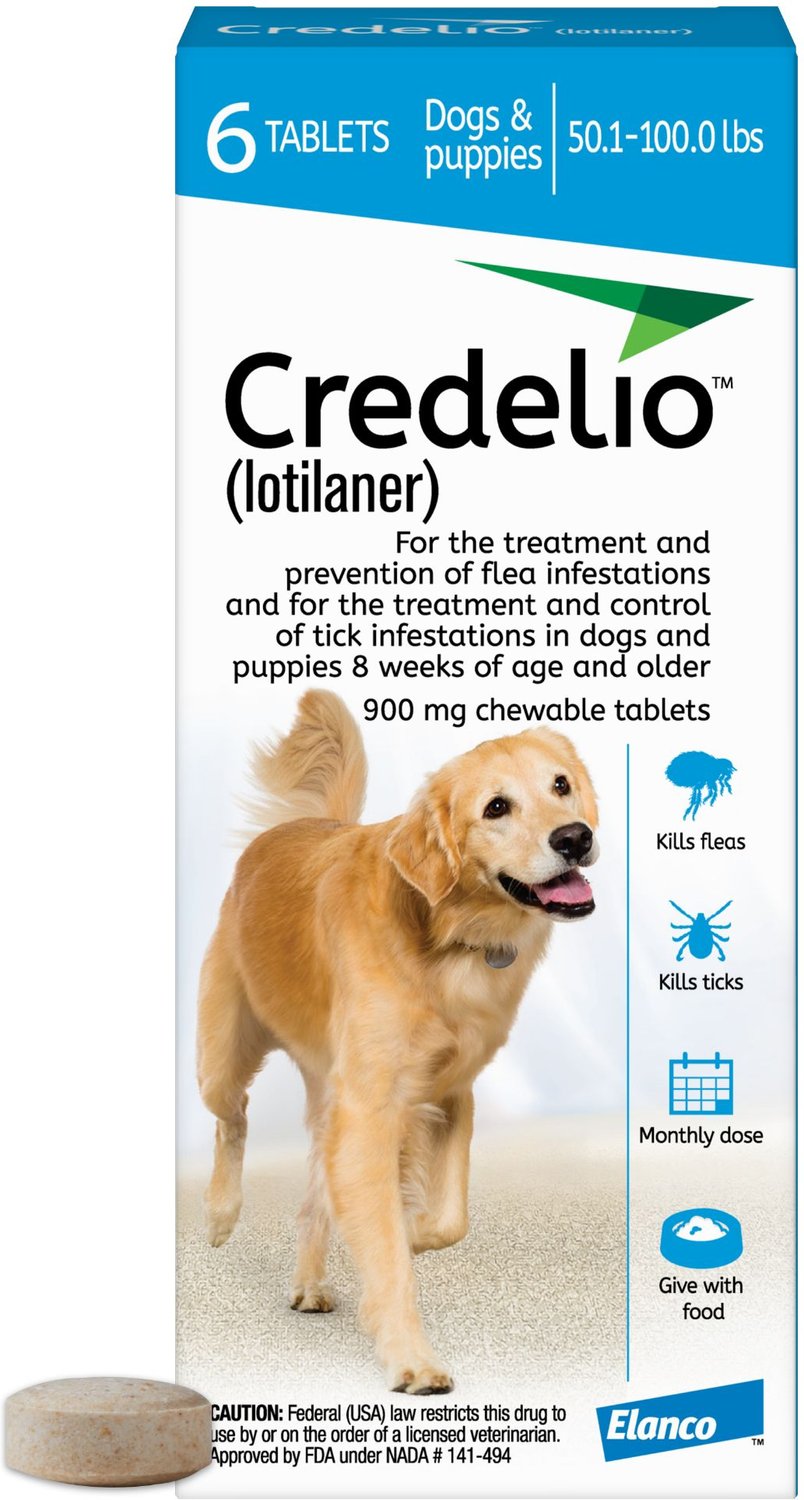 CREDELIO Chewable Tablet for Dogs, 50.1 