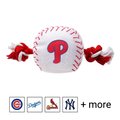 Pets First MLB Baseball Rope Dog Toy, Philadelphia Phillies