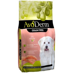 AvoDerm Grain-Free Salmon & Vegetables Recipe Dry Dog Food, 4-lb bag