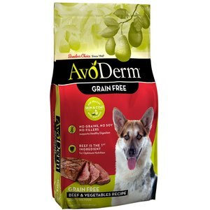 AvoDerm Beef & Vegetables Recipe Grain-Free Dry Dog Food, 4-lb bag