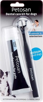 Petosan Double Headed Toothbrush & Toothpaste Dog & Cat Dental Kit, slide 1 of 1