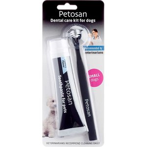 Petosan Double Headed Toothbrush & Toothpaste Small Dog Dental Kit