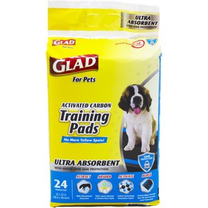 Glad For Pets Activated Carbon Ultra-Absorbent Dog Training Pads