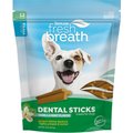TropiClean Fresh Breath Rawhide-Free Small Dental Sticks Dog Treats, 12 count