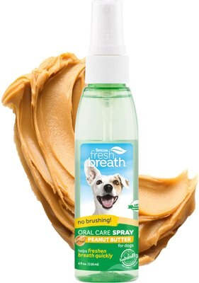 TropiClean Fresh Breath Peanut Butter Oral Care Dog Spray, slide 1 of 1