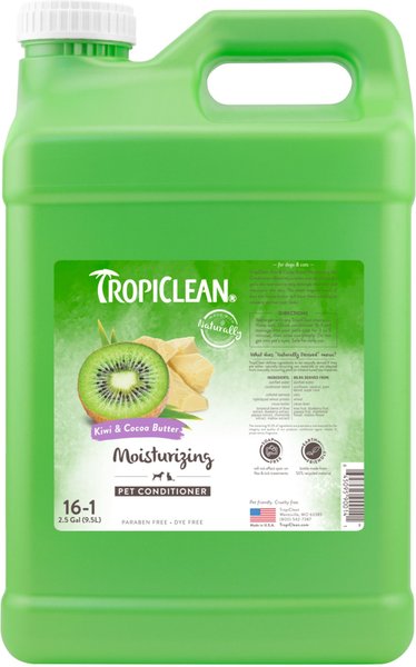 TropiClean Kiwi & Cocoa Butter Dog & Cat Conditioner, 2.5-gal bottle slide 1 of 9