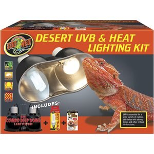 Zoo Med Desert UVB & Heat Reptile Lighting Kit