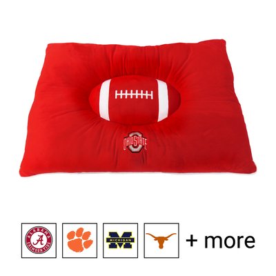Pets First NCAA Football Pillow Dog Bed, slide 1 of 1
