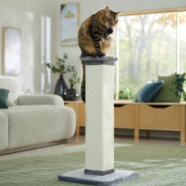 Frisco 33.5-in Sisal Cat Scratching Post, Gray slide 1 of 8