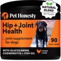 PetHonesty Advanced Hip + Joint Chicken Flavored Soft Chews Joint Supplement for Dogs, 90 count