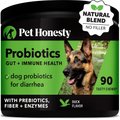 PetHonesty Digestive Probiotics Duck Flavored Soft Chews Digestive Supplement for Dogs, 90-count