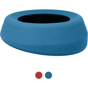 Kurgo Splash Free Wander Dog Water Bowl, Blue, 24-oz