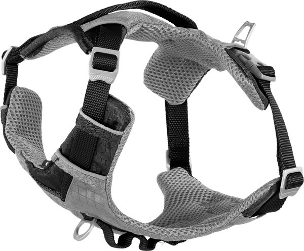 Kurgo Journey Air Polyester Reflective No Pull Dog Harness, Black/Charcoal, Small: 16 to 22-in chest slide 1 of 9