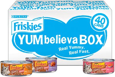 Friskies YUMbelievaBOX YUM-azing Extra Gravy Chunky Variety Pack Canned Cat Food, slide 1 of 1