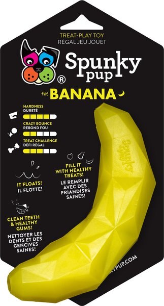 Spunky Pup The Banana Treat Dispenser Dog Toy slide 1 of 2