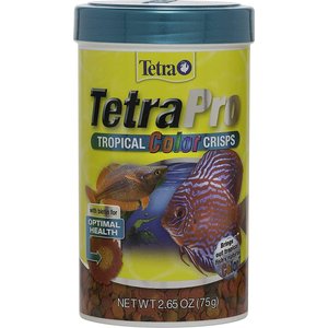 Tetra TetraPro Tropical Fish Color Crisps Fish Food, 2.65-oz