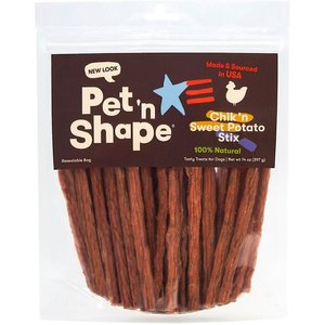 Pet 'n Shape Chik 'n Sweet Potato Stix Dehydrated Dog Treats, 14-oz bag