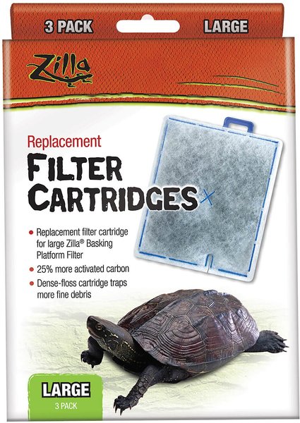 Zilla Reptile Terrarium Filter Replacement Cartridges, 3 count, Large slide 1 of 2