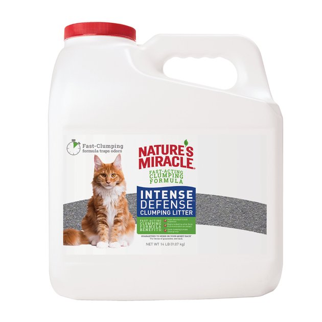 Nature's Miracle Intense Defense Scented Clumping Clay Cat Litter, 14-lb jug