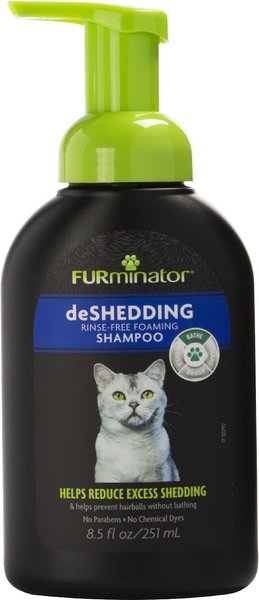 FURminator FUR deShedding Rinse Free Foaming Cat Shampoo, 8.5-oz bottle slide 1 of 4