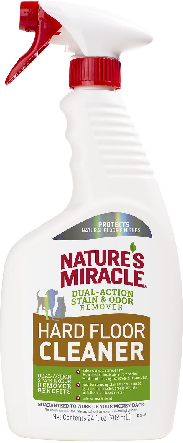 Nature S Miracle Dual Action Hard Floor, Vinyl Floor Stain Remover