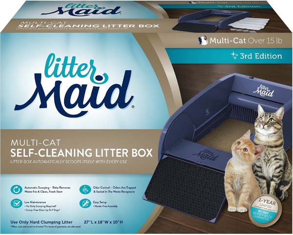 LitterMaid Automatic Multi-Cat Self-Cleaning Cat Litter Box slide 1 of 7