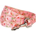 Blueberry Pet Floral Rose Polyester Dog Leash, Baby Pink, Medium: 5-ft long, 3/4-in wide