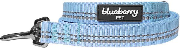 Blueberry Pet 3M Pastel Polyester Reflective Dog Leash, Baby Blue, Small: 5-ft long, 5/8-in wide slide 1 of 5