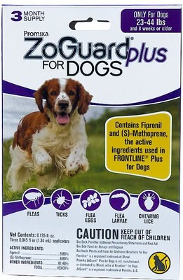 ZoGuard Flea & Tick Spot Treatment for Dogs, 23-44 lbs, slide 1 of 1