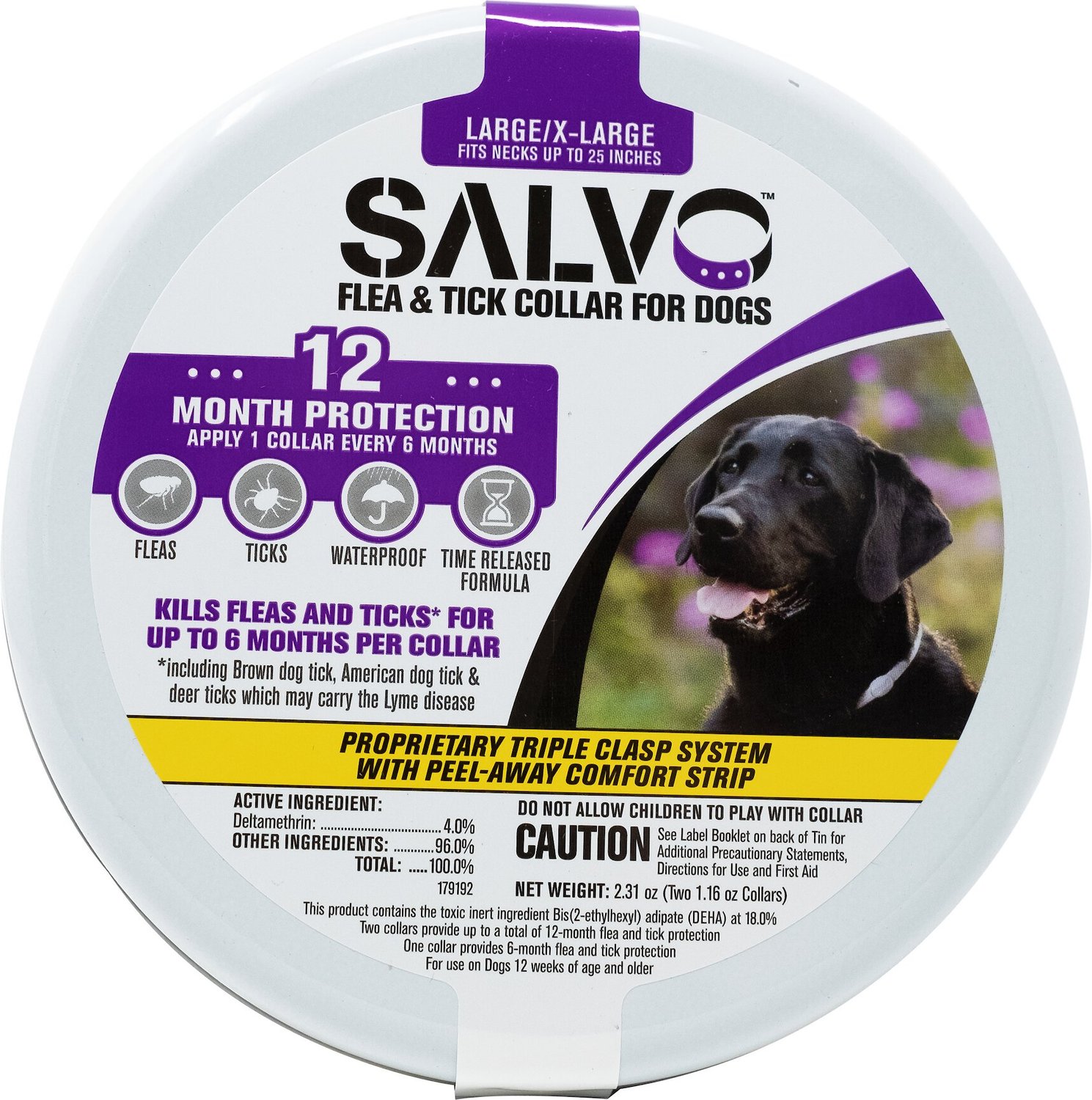 SALVO Flea \u0026 Tick Collar for Large Dogs 