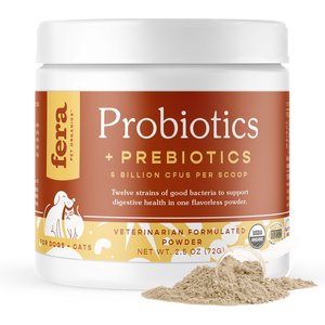 Fera Pet Organics Probiotics with Organic Prebiotics for Dogs & Cats, 72-g