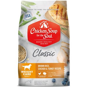 Chicken Soup for the Soul Adult Weight Care Brown Rice, Chicken & Turkey Recipe Dry Dog Food, 28-lb bag