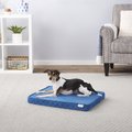 Frisco Quilted Orthopedic Pillow Cat & Dog Bed w/Removable Cover, Blue, Small
