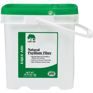 Farnam Equi Aid Natural Psyllium Fiber Apple/Molasses Flavor Powder Horse Supplement, 20-lb bucket