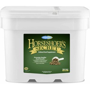 Farnam Horseshoer's Secret Hoof Health Hay Flavor Pellets Horse Supplement, 38-lb bucket
