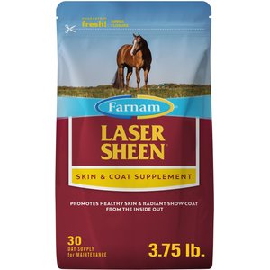 Farnam Laser Sheen Skin & Coat Horse Supplement, 3.75-lb bag