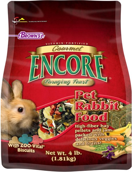 Brown's Encore Gourmet Foraging Feast Pet Rabbit Food, 4-lb slide 1 of 3