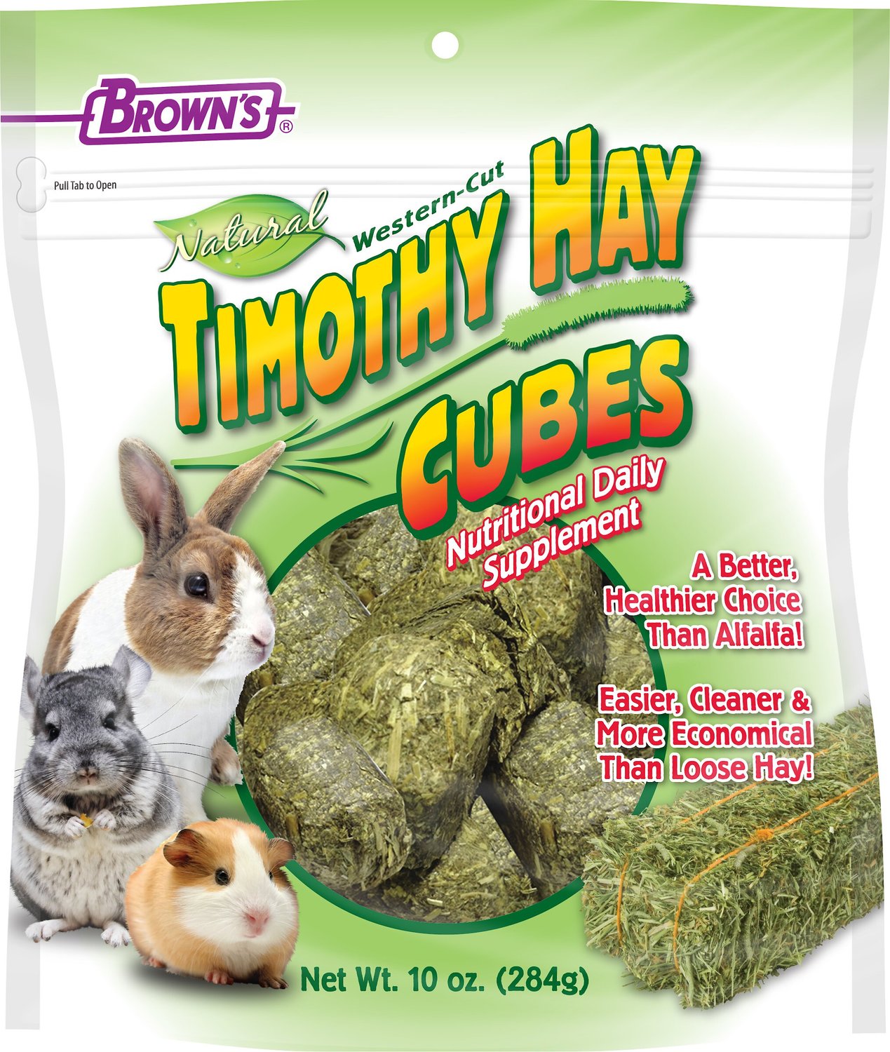 BROWN'S Natural Timothy Hay Cubes 