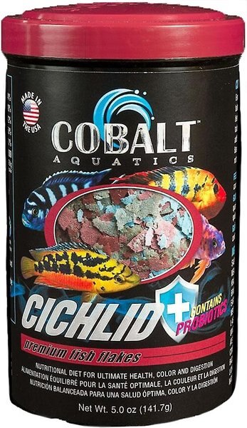 Cobalt Aquatics Cichlid Flakes Fish Food, 5-oz jar slide 1 of 8